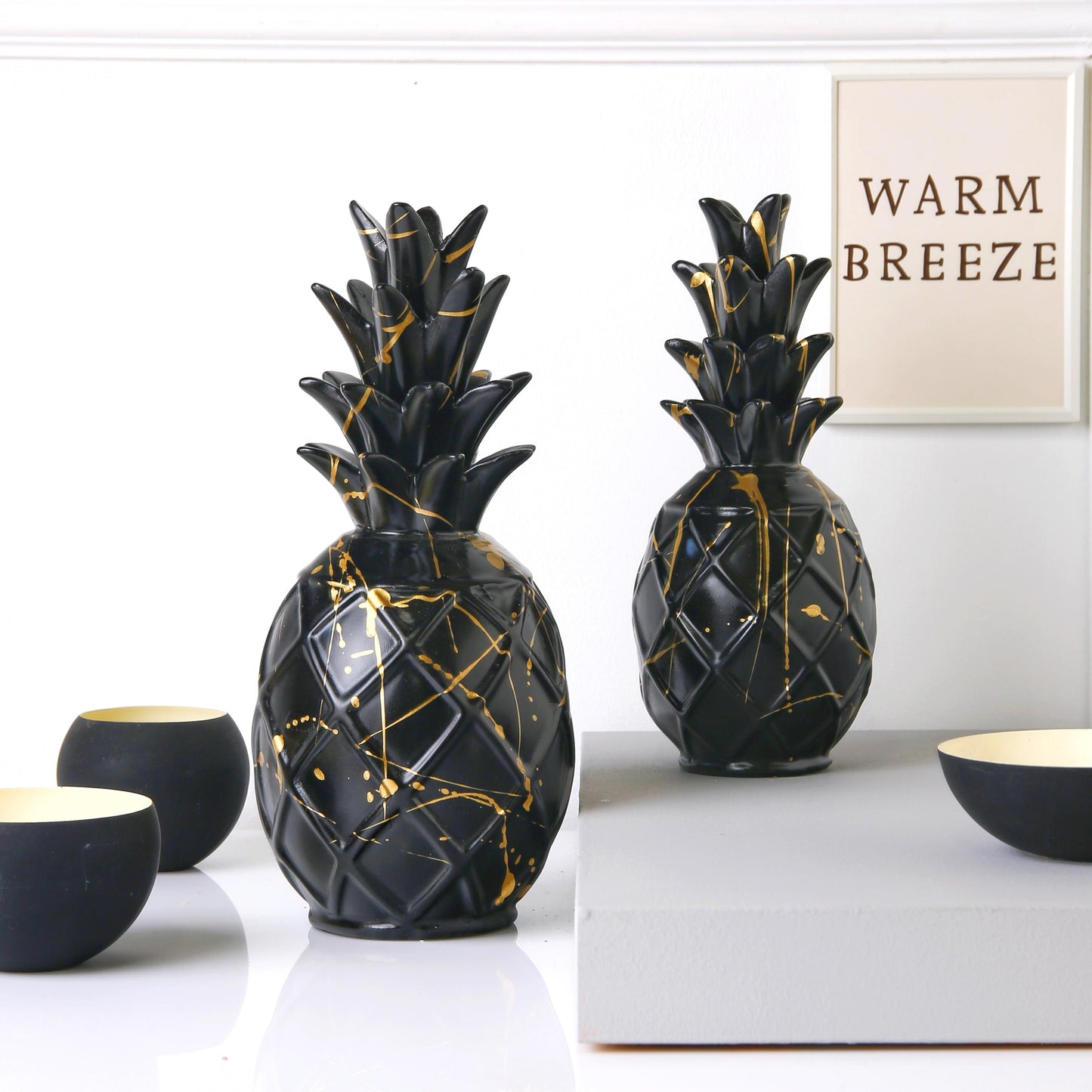 Set of two  pineapple