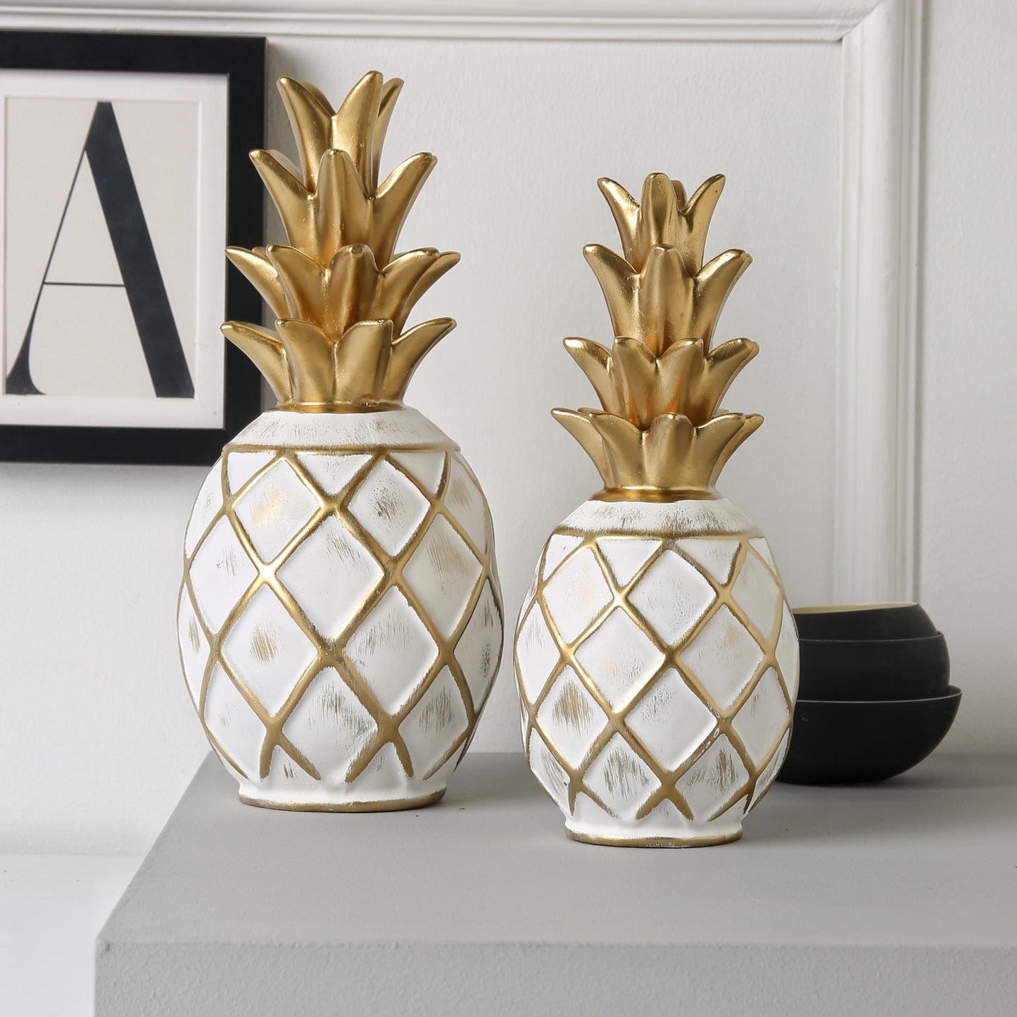 Set of two  pineapple