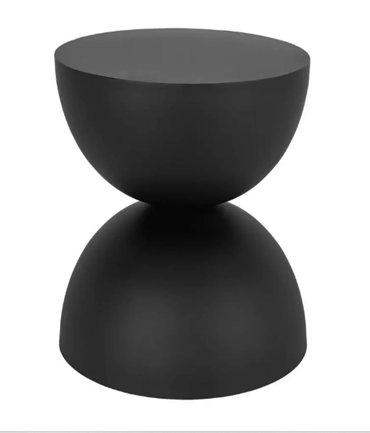 Side polyester table black